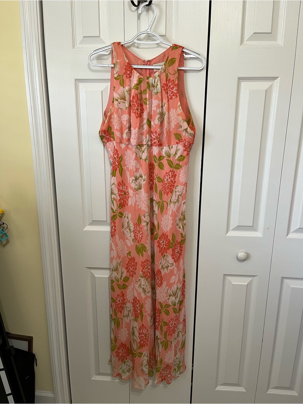 Chadwicks Coral Floral Maxi Dress